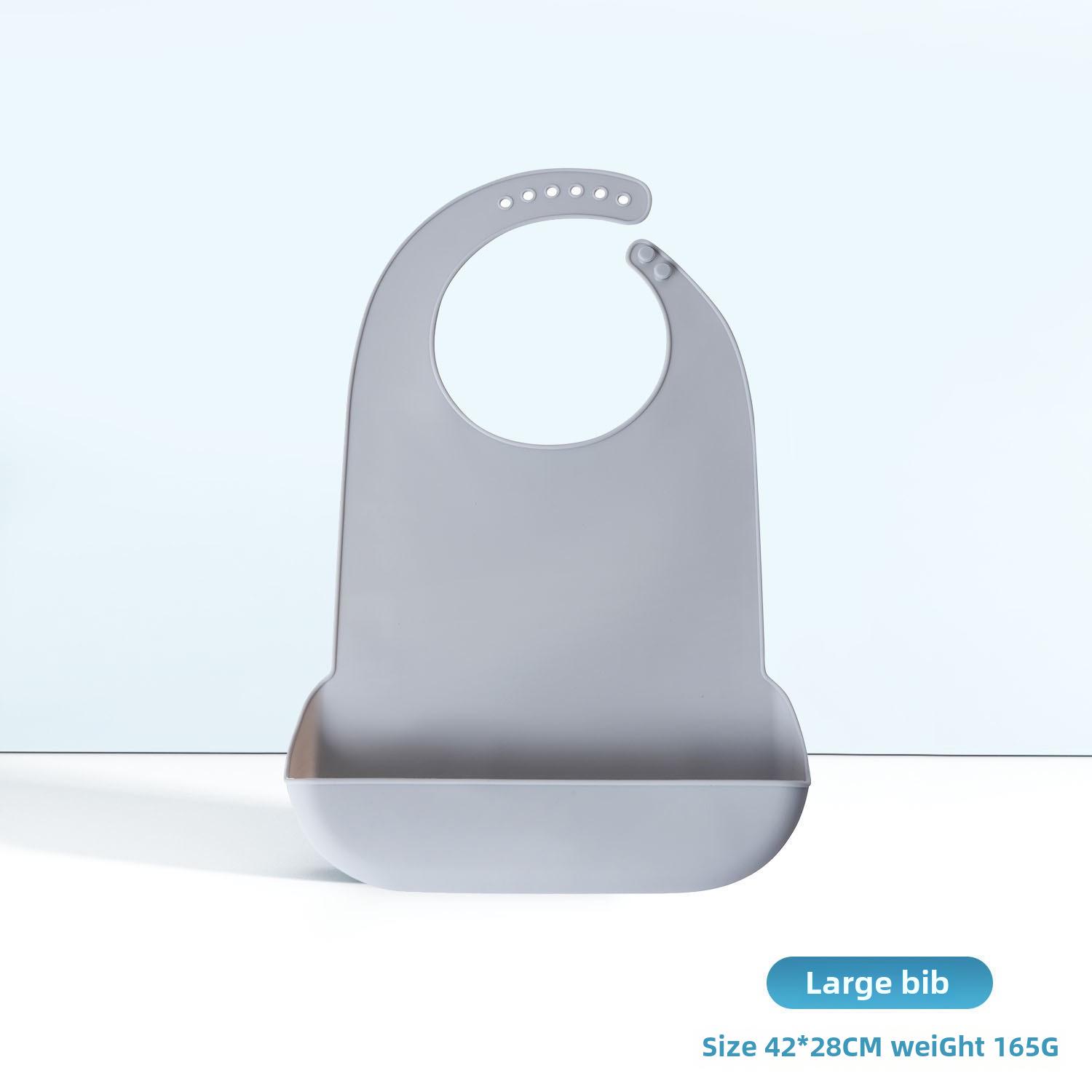 

Большой водонепроницаемый силиконовый нагрудник для взрослых с карманом для пожилых людей и подростков Large