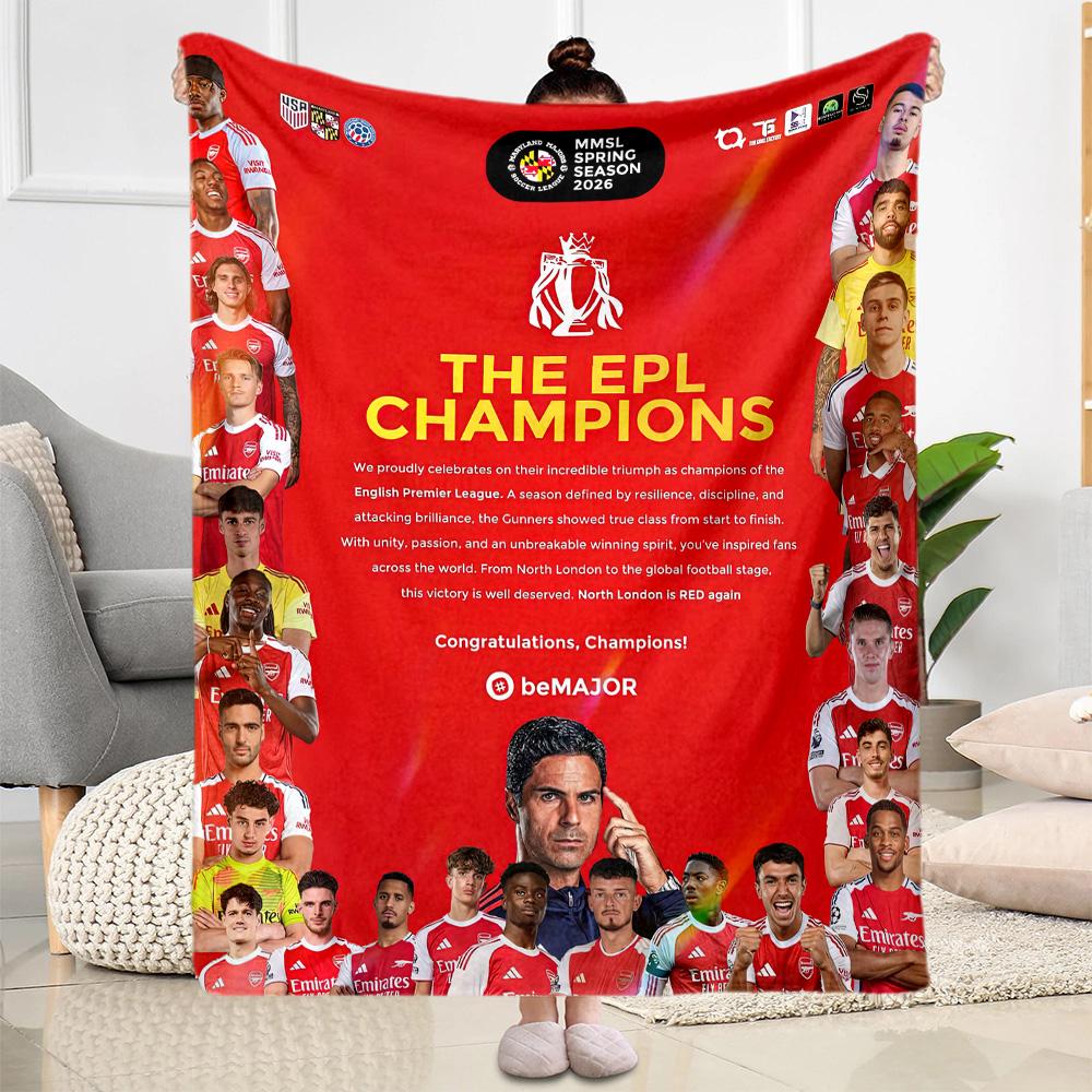 Arsenal Blanket Durable Comfort Perfect for Bed Picnics Couch Four Seasons Universal Playful Design Gifts For Family Or Friends