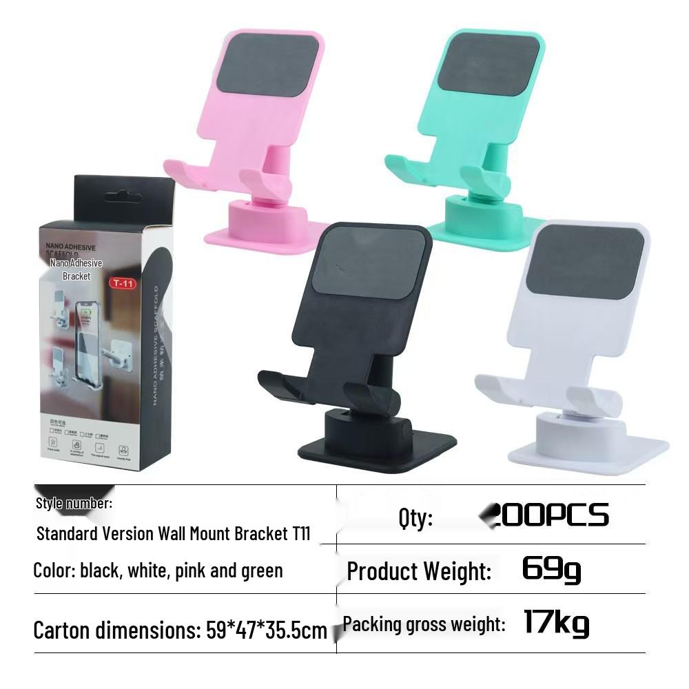 Foldable Retractable Wall Mount for Phones: Ideal for Binge-Watching in Kitchen or Bathroom