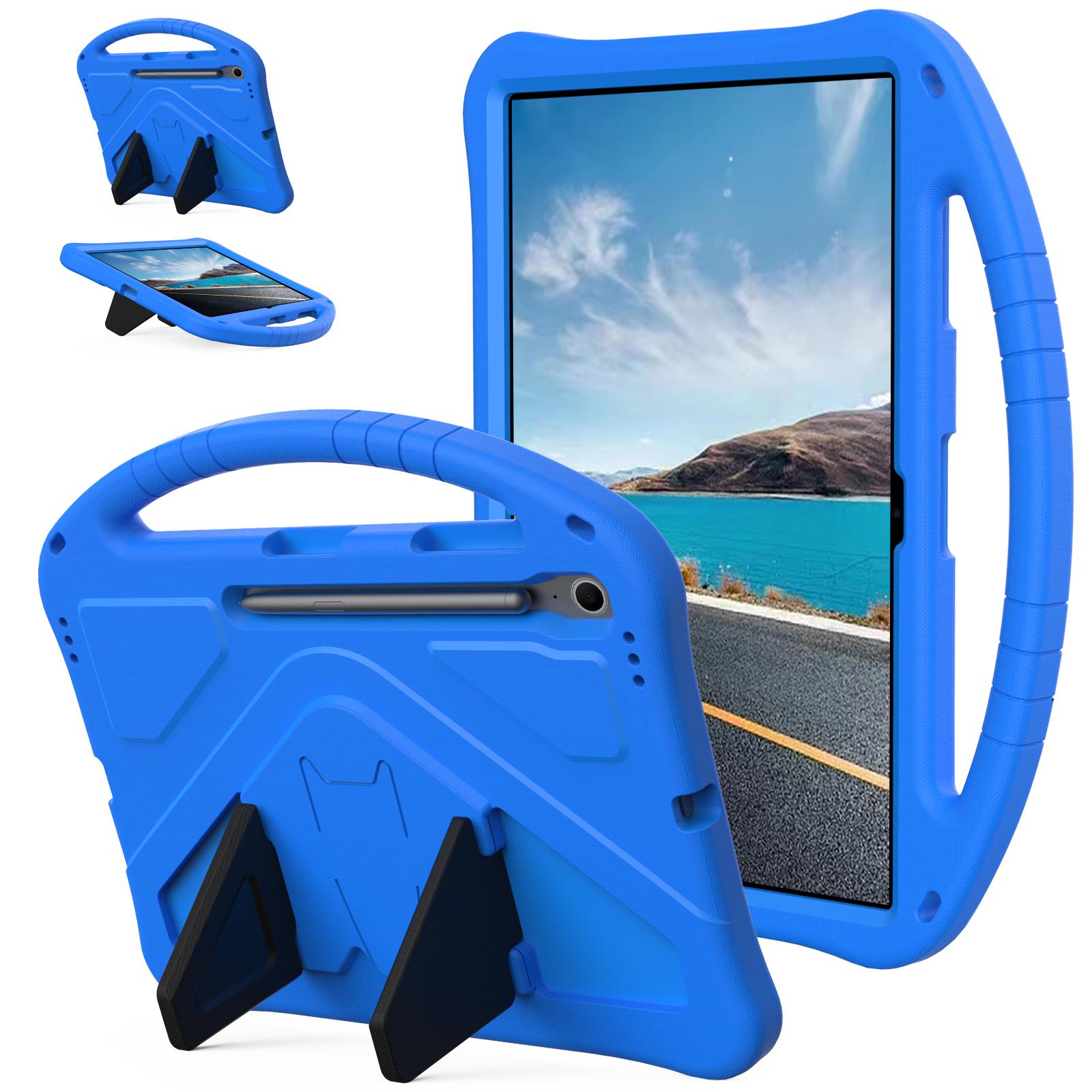 Housse Support Tablette Cartoon EVA pour Samsung Galaxy Tab S10 FE Plus 13.1  Enfants Étudiants Non Toxique Anti-chute S10 FE Plus 13.1 bleu
