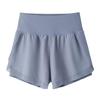 Pantaloncini da Corsa Traspiranti a Vita Alta da Donna con Controllo Pancia