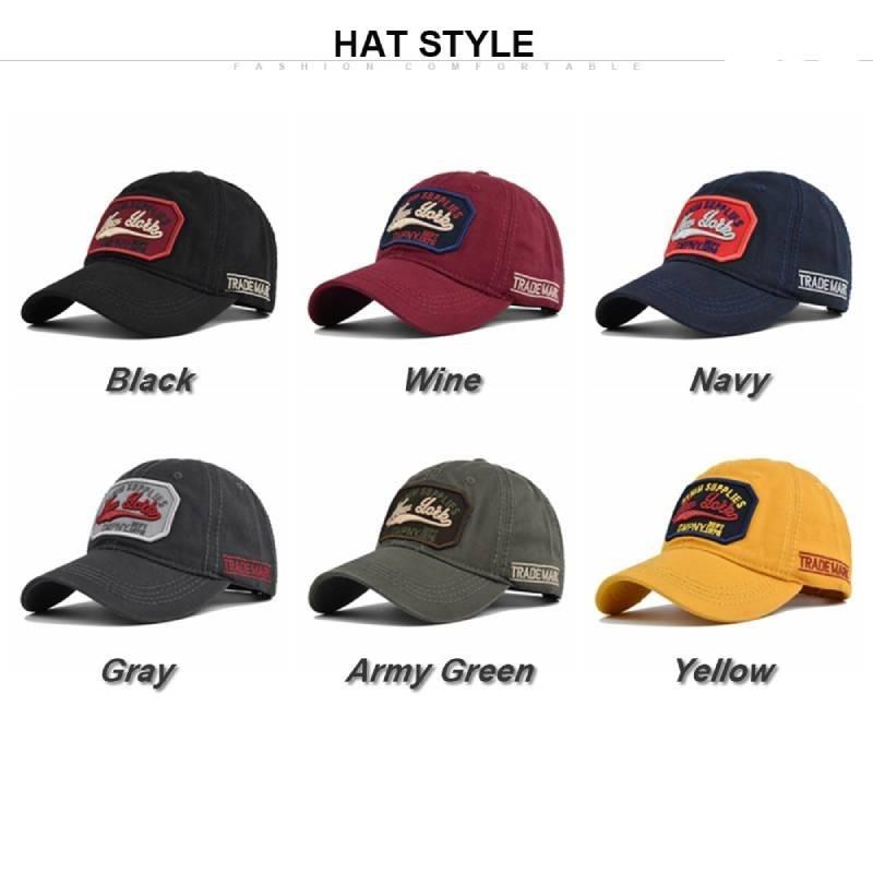 Duck Tongue Baseball Cap Cotton Embroidered Ethnic Vintage Washed Hat Sunshade