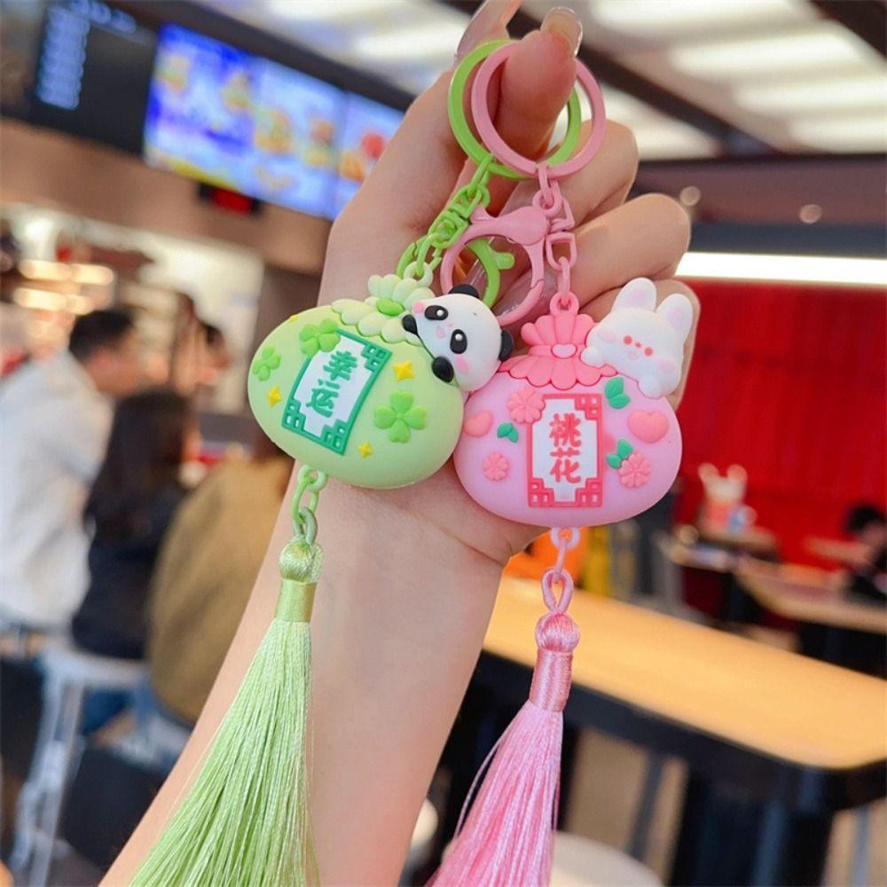 

Bag Decor Cute Car Keyring Exquisite Key Pendant Hanging Car Key Chain Gift розовый