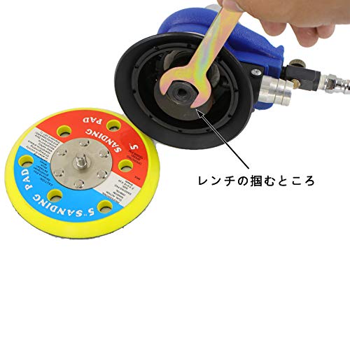 Sutekus Orbital Sander for Car Washing and Polishing, with Dust Collection, Magic-Type, Wide Type, Fully Inspected
