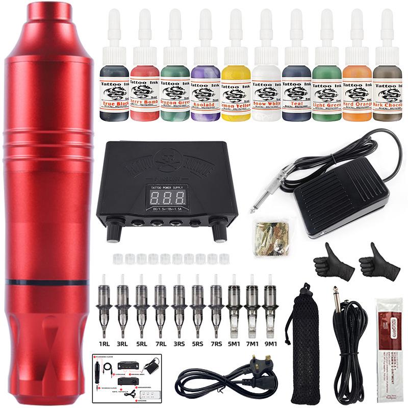 

Череп Нет. Набор из 3 тату-ручек: Интегрированная машинка для контура и тени