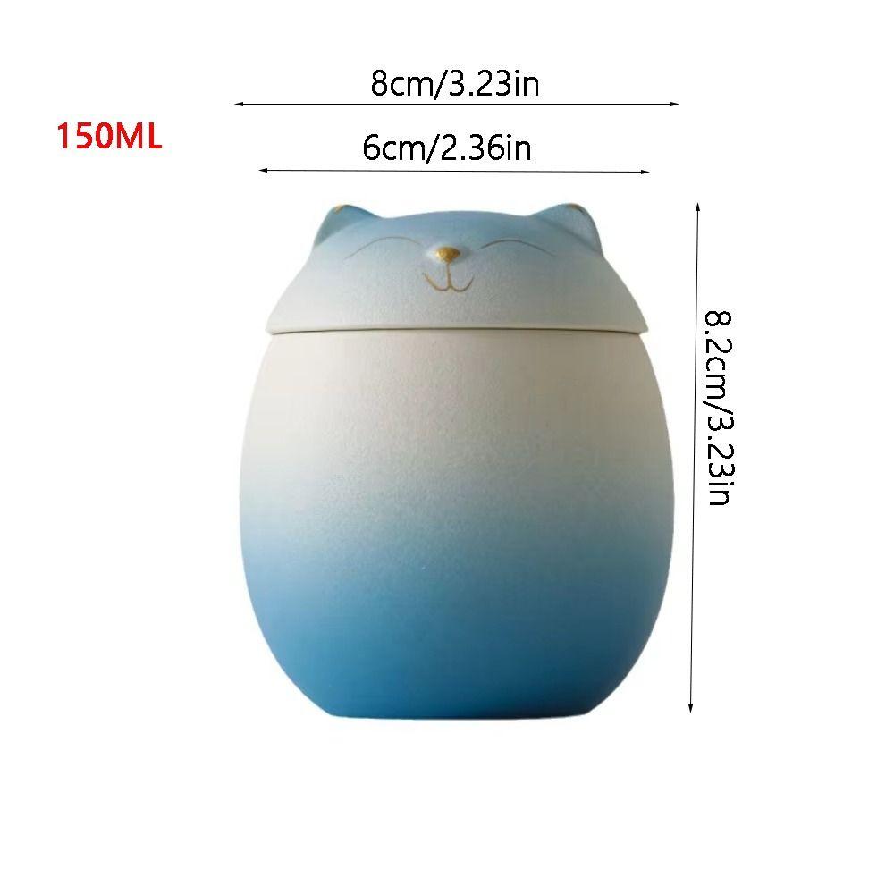 Gradient Color Funeral Urn for Pets Household Sealed Dog Cat Cremation Urns  for Kitchen