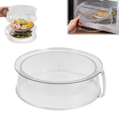 Microwave Splatter Cover for Food 9.4 Inch Microwave Plate Food Cover