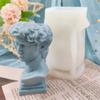 Epoxy Resin Silicone Mold David Head Vase Silicone Molds Pot Gypsum Mold Pen Holder Flowerpot Vase Potted Clay Moulds