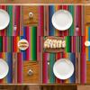 Strisce Colorate Dia De Los Muertos Festa Messico Tovagliette Set da 4, 12x18 Pollici Tovagliette Primaverili per Festa Cucina Sala da Pranzo Decorazione