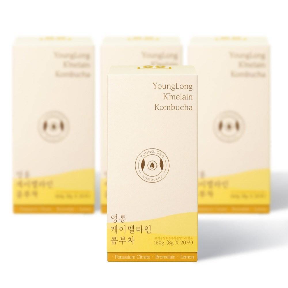 Yeonglong K-Meline Kombucha 3+1 Gift Quercetin Bromelain 160g 4 pcs