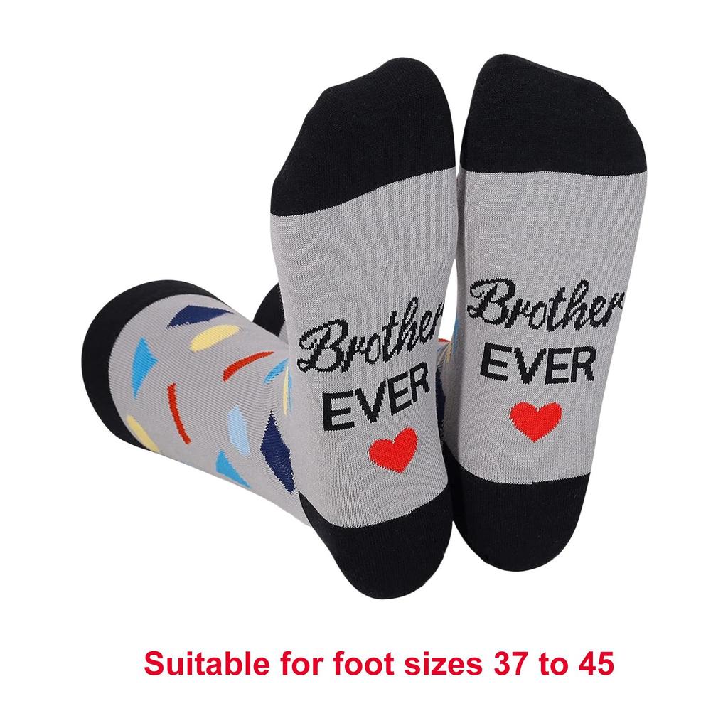 Festives Best Ever Themed Cotton Socks for Women Men Funny Crew Socks For Christmas Birthday Holiday Family Gifting