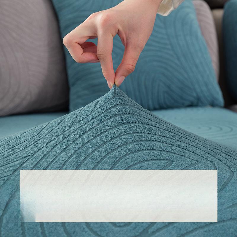 High Elastic Annual Round Suede Sofa Cover Non-Slip Simple Modern Sofa Cover All-Inclusive Universal Cover
