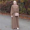 Vintage Women Abaya Long Maxi Dre Arab  Muslim Robe Islamic Kaftan Dubai