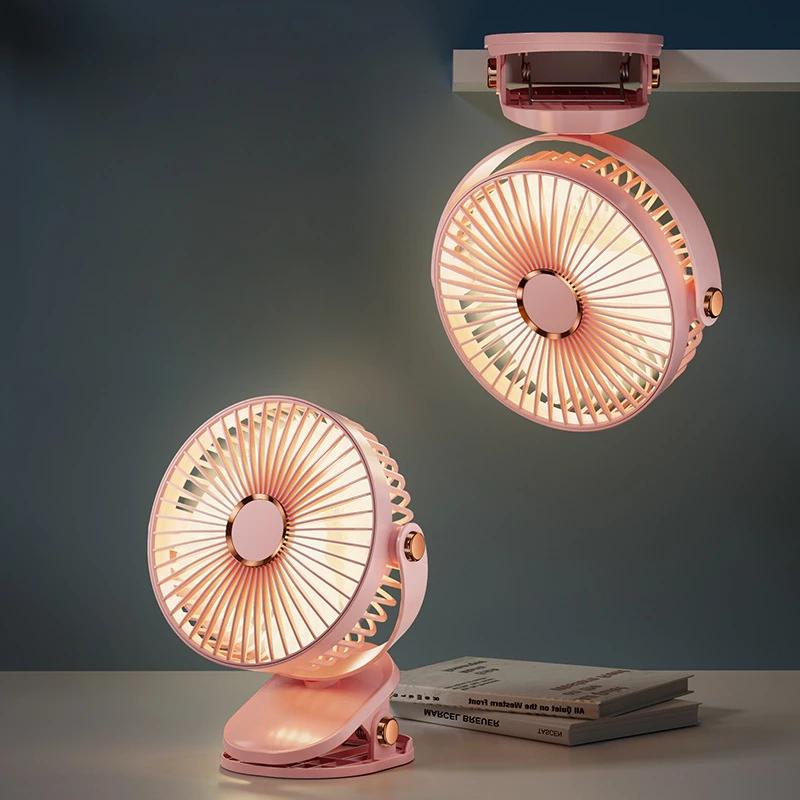 

Пятискоростной регулируемый вентилятор с зажимом USB портативный зарядный вентилятор настольный дорожный кемпинг автоматический качели розовый
