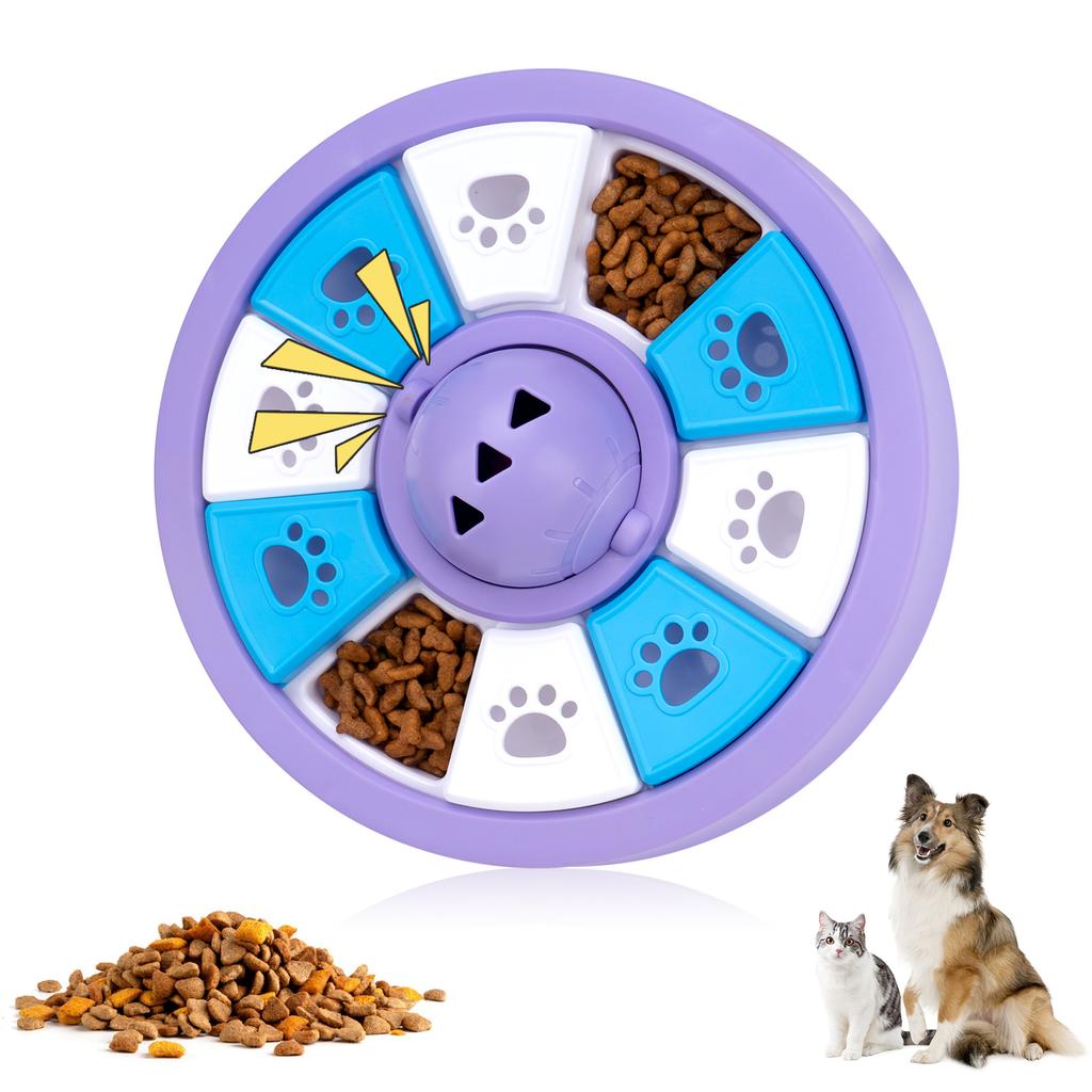 Dogs Toys Slow Feeder Food Dispenser NonSlip Bowl Interactive Increase Puppy IQ Slowly Eating Pet Puzzle Cat Training