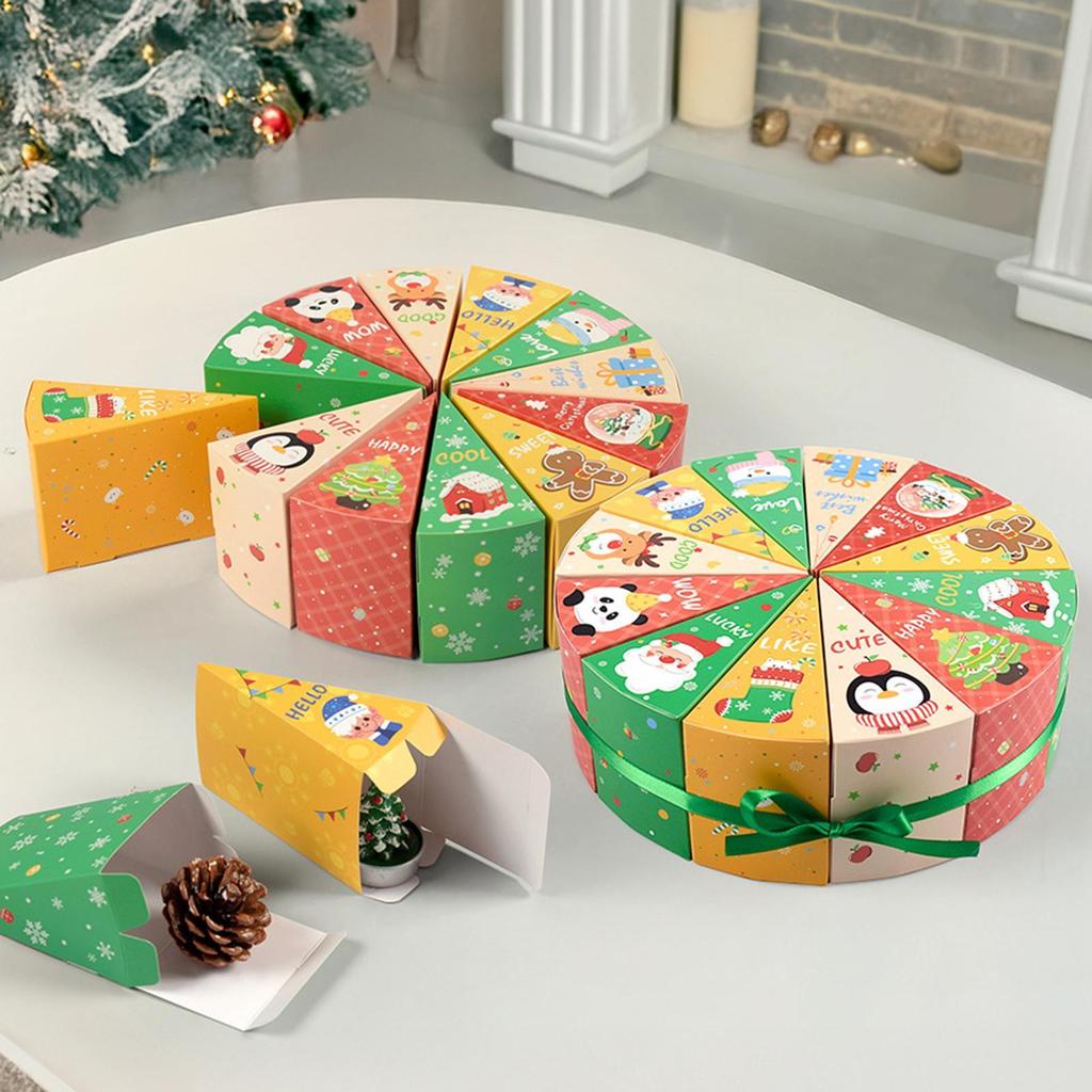 Calendar Advent Boxes 12 Piece Christmas Countdown Christmas Goody Treat Boxes for Kids Jewelry Toys Wedding Holiday Chocolate