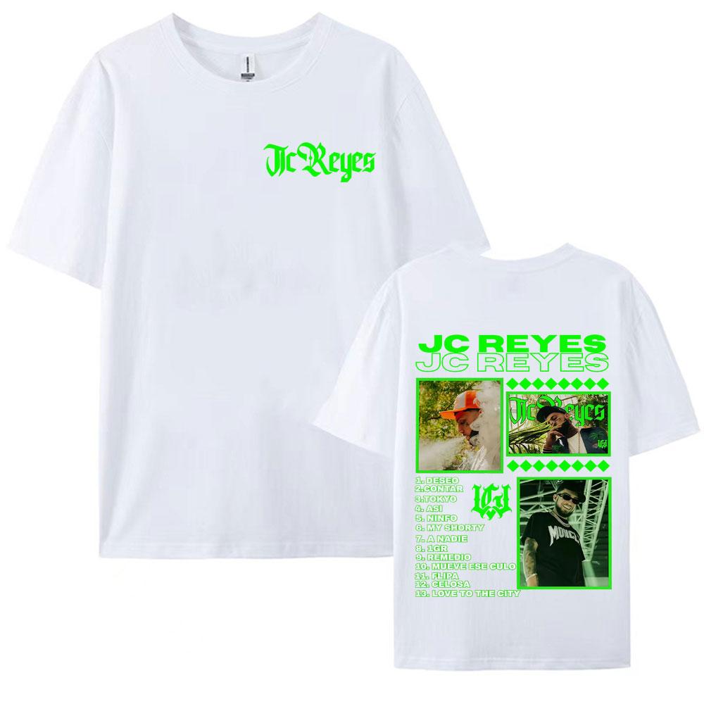 Rapper Jc Reyes Album Tour 2025 Merch Tee Shirt Mens Clothing Summer Fashion Vintage Hip Hop T Shirt Short Sleeve Loose Tshirt