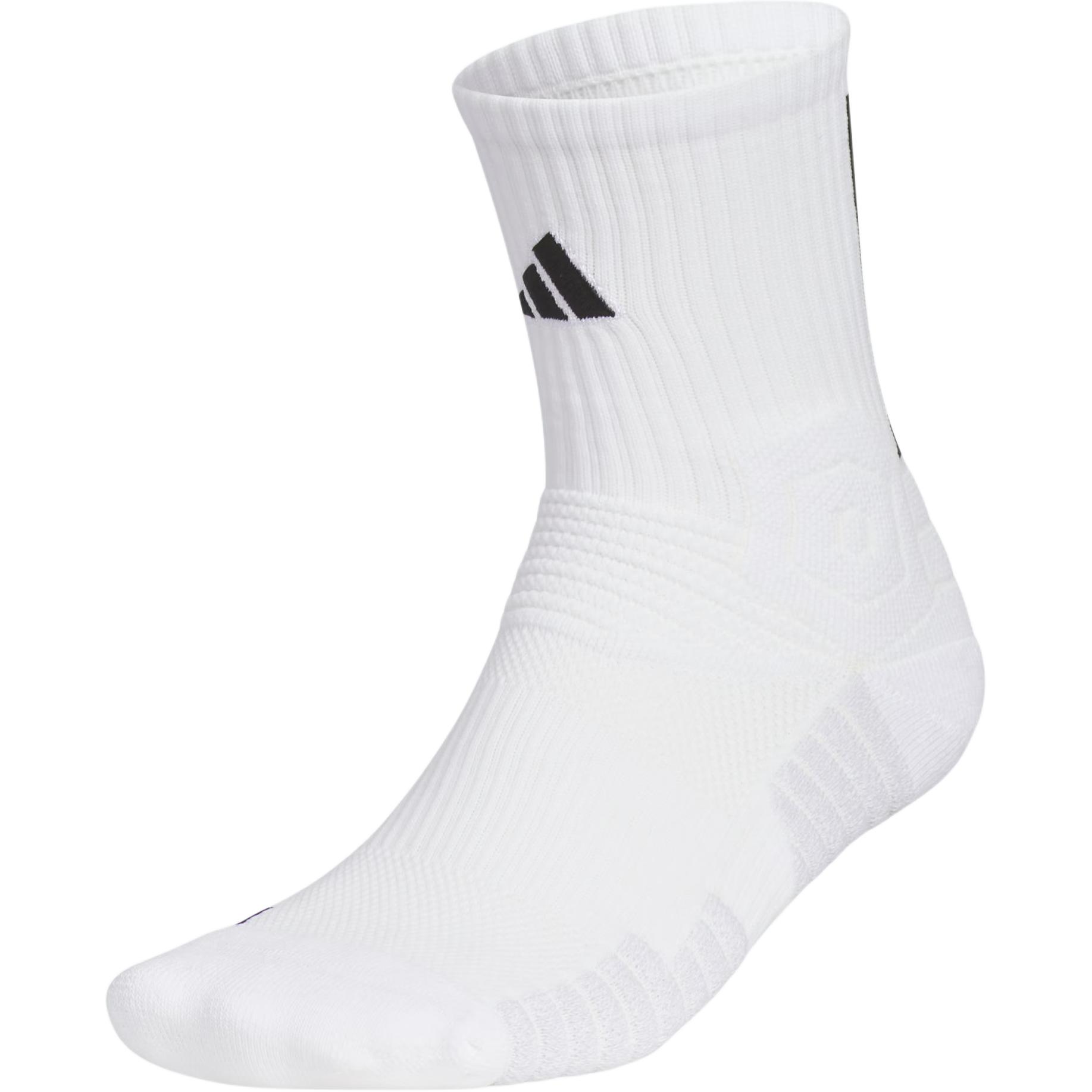 Adidas BASKETBALL CREW SELECT SOCKS Basketball Socks Unisex 1 Pack White JP0125 M
