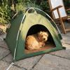 Faltbares tragbares Haustierzelt Abnehmbares Unterschlupf für Streunerkatzen Katzenbett Kühlende Hundehöhle Sommerkühlung