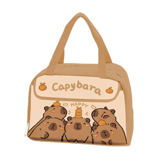 Cartoon Lunch Bag Insulated Bag Large Capacity Zipper Closure Waterproof Easy to Clean Lunch Tote Bag with Handle