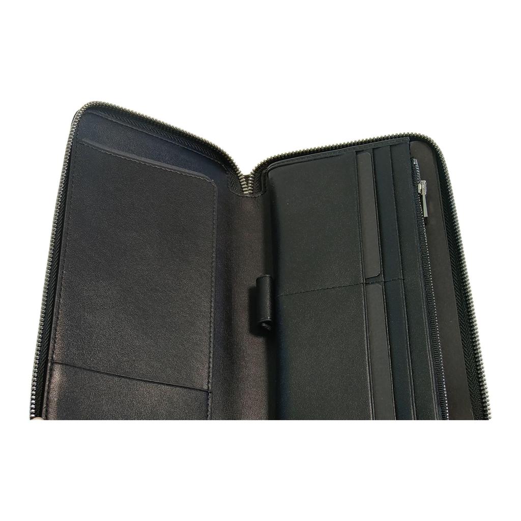 Bally Classic Versatile Embossed Logo Leather Clutch Men Clutch Black 6219907