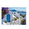 Greece Santorini Tapestry, Pattern Wall Hanging For Home Decoration Living Room, Bedroom And Study Room, Elegant Backdrop