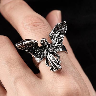 1PCS Vintage Angel Opening Ring