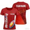 Lustige individuelle Namens-3D-Druck Bogenschießen Herren-T-Shirts Mode Bogenschießclub Personalisiertes Team-T-Shirt Lässige Kurzarm-Lockere Oberteile