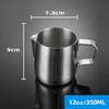 150/350/600ml Milk Jugs Fashion Stainless Steel Milk Craft Milk Frothing Pitcher Coffee Latte Frothing Art Jug Pitcher Mug Cup