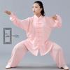 Unisex Cotton Linen Tai Chi Suit - Summer Martial Arts Practice & Competition Wear