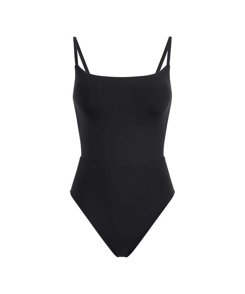 FEELS LIKE SUMMER Open Back One Piece (Jet Black)