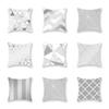 Soft Silver Gray Geometric Pillowcase For A Cozy And Stylish Home Decor