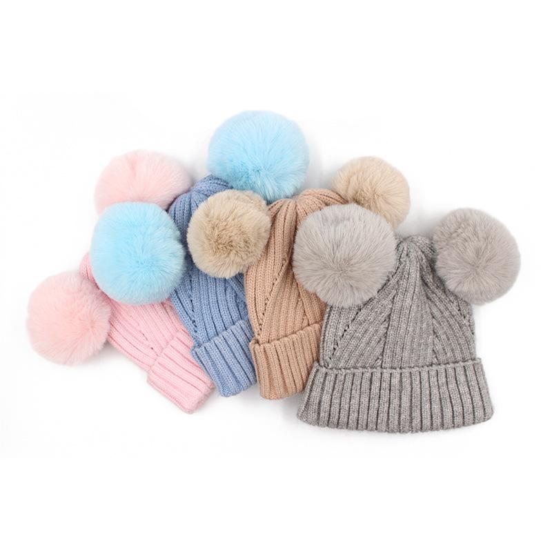 Buy Winter Baby Hat For Girl Boy Kids Knitted Hat Soft Cute Beanies