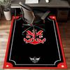 Fla-mengo Club Crest Printed Office Carpet Chair Cushion  Entryway Rug, Rugs for Living Room, Bedroom Christmas gifts