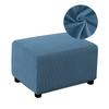2 Sizes Footstool Cover Jacquard Cloth Footrest Cover Elastic Furniture Protection Removable Ottoman Cover Used For Home