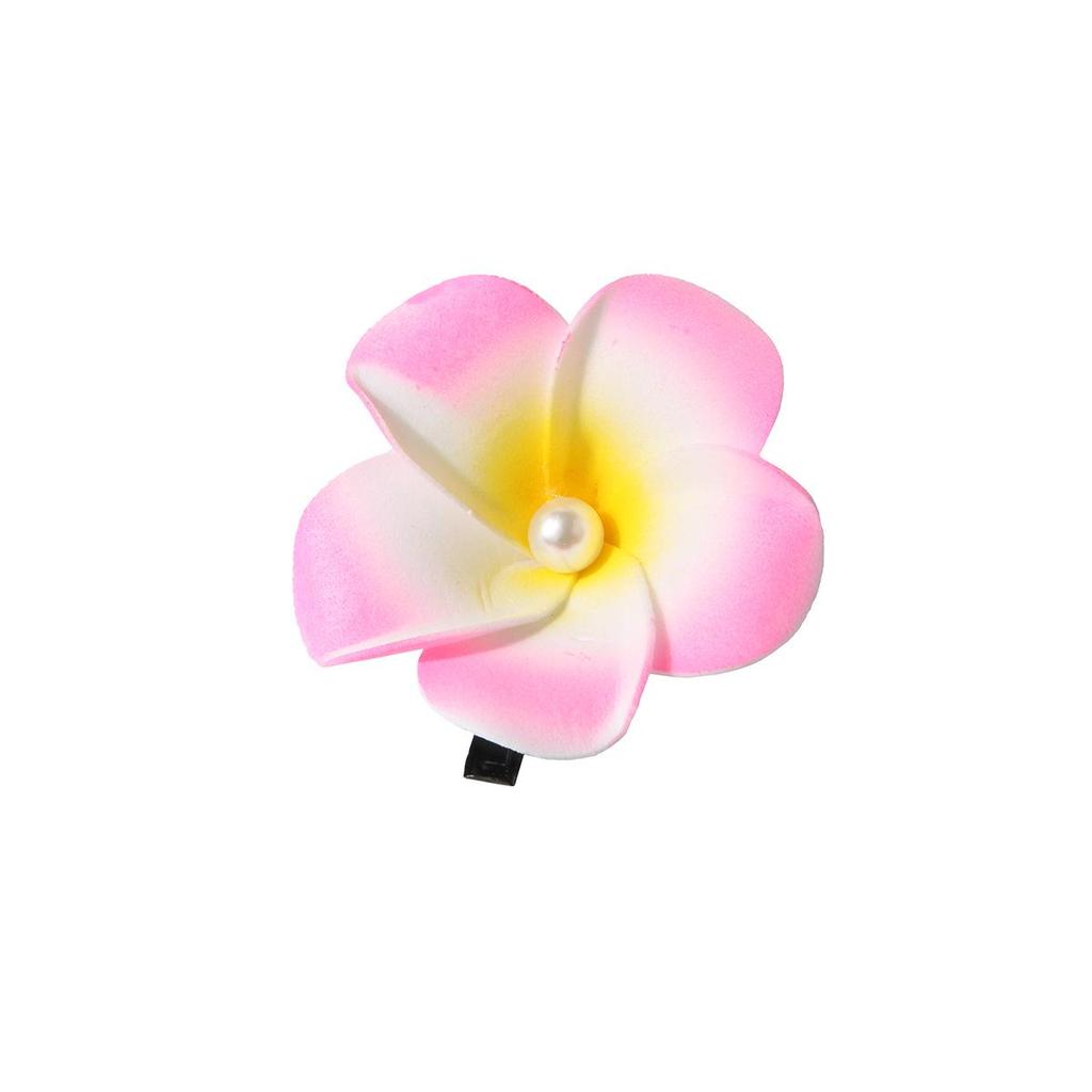 Handcrafted Floral Hair Clip for Beach Vacations - Updo Side Clip with Duckbill Design