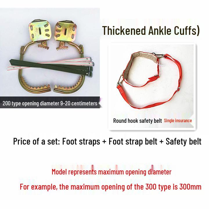 Baumkletter-Fußspitzen - Langlebige Eisen-Schuhe & Haken für Stangen