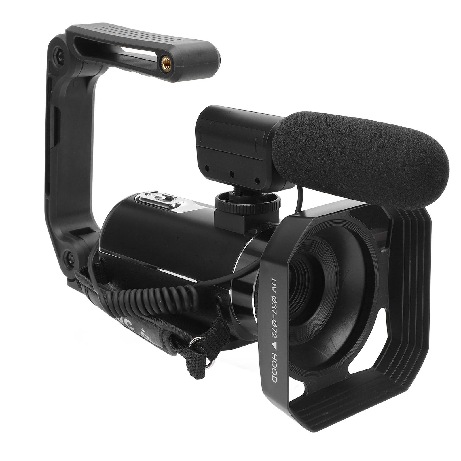 

4K Відеокамера Відеокамера 3-дюймовий сенсорний екран 56 МП HD WiFi Vlogging Камера з мікрофоном