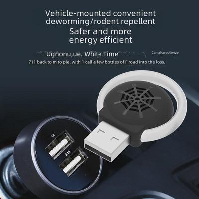 Przenośny Ultrasoniczny Odstraszacz Szkodników - Zasilany przez USB do Samochodów i Kontrola Owadów/Komarów/Myszy
