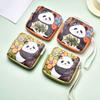 Cute Panda Sanitary Pads Bag Large Capacity Makeup Bags New Menstrual Cup Pouches  Daily Carry