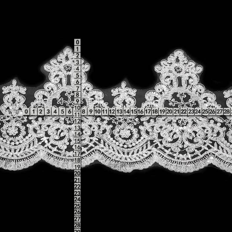 Mesh Bottom Embroidery Lace, Bead Embroidery Float Bone Lace, Three-In-One Lace, Bone Thread Diy Lace Accessories