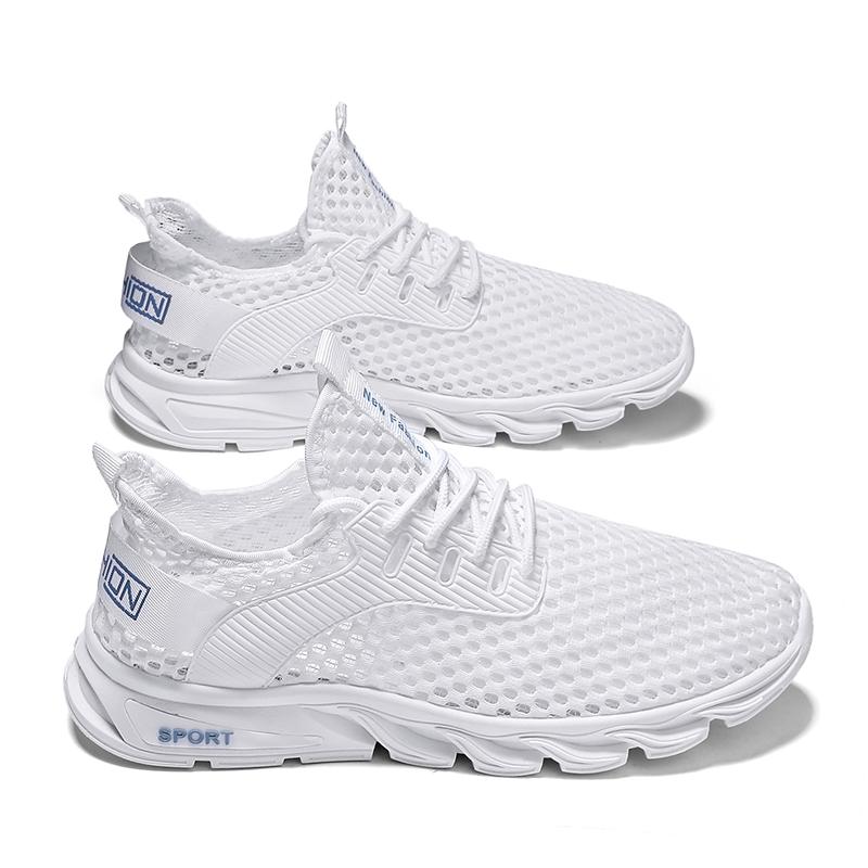 

2024 Горячая Распродажа Спортивная обувь Мужская обувь для бега Уличная летняя обувь Кроссовки Мужская обувь для ходьбы Дышащая мужская обувь Zapatillas Hombre 40 белый