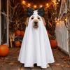 Breathable Dog Ghost Cape Halloween Theme Pet Cosplay Clothes  for Cats and Dogs