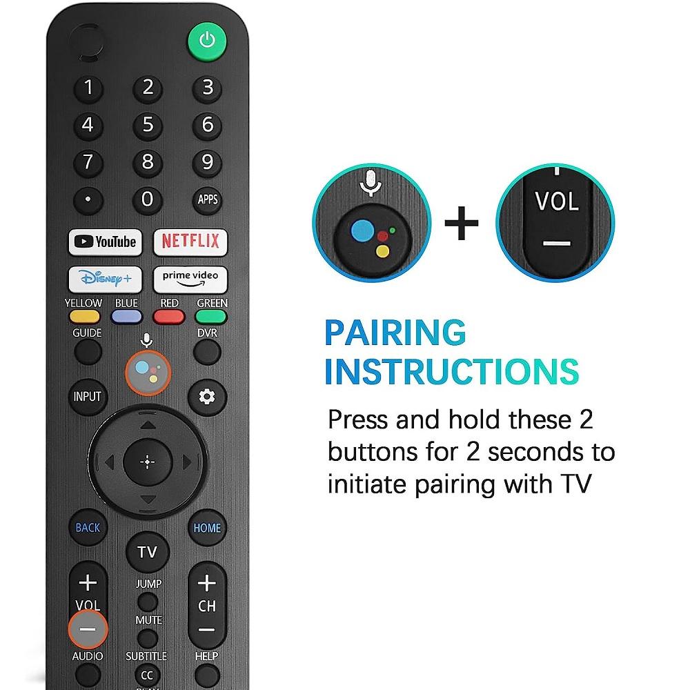 Voice Remote Control RMF-TX520U for Sony Bravia TV KD-43X80J XR-55A80J