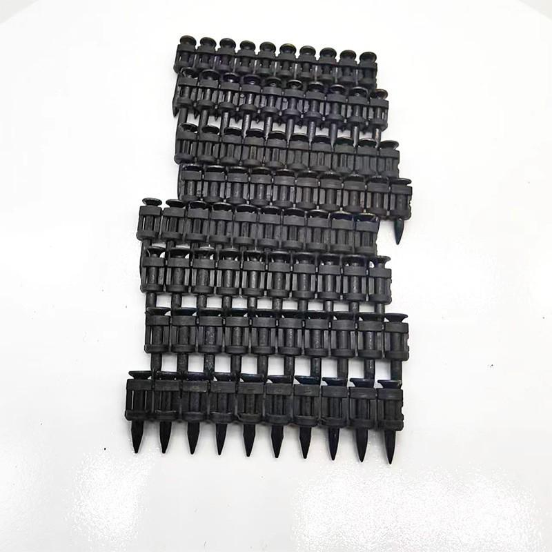 Hochleistungs-Gasnagler mit Dauerfeuerfunktion und schwarzen Nägeln in verschiedenen Größen (19-38 mm)