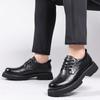 Large Toe Shoes for Men's Work Attire Lace Up Commuting Formal Shoes Men's Genuine Leather Casual Shoes Free Delivery