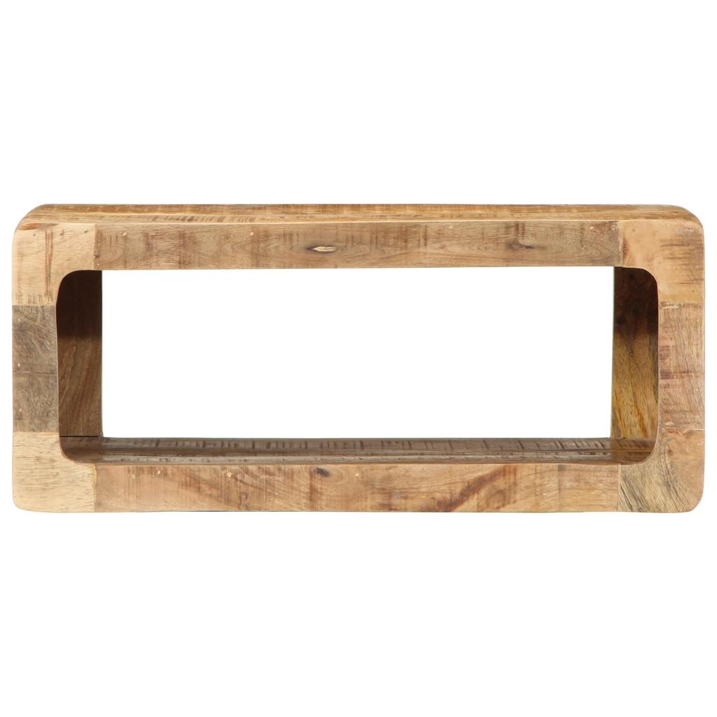 Wall Mounted TV Cabinet 60 X 30 X 25 Cm Rough Solid Mango Wood