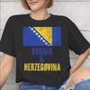 Bosnia and Herzegovina Flag Merch Unisex T Shirts Cotton Tee Graphic Print Tshirt Clothing