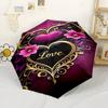 Eiffel Tower In Pink Blossoms Automatic Umbrella With 8Rib Lightweight Allseason Use Elegant Women'S Umbrella Perfect Gift For Womenmen Birthday