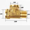 Pneumatic Plumbing Brass Pipe Fitting Male/Female Thread 1/2 BSP Tee Type Copper Fittings Water Oil Gas Adapter